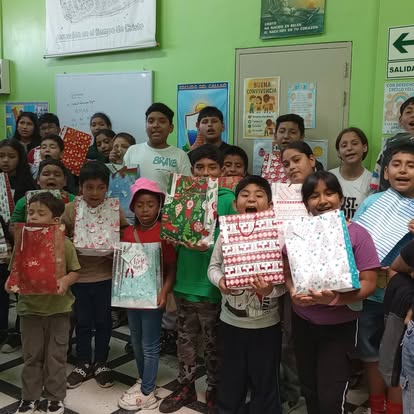 Regalos navideños preparados para la celebración