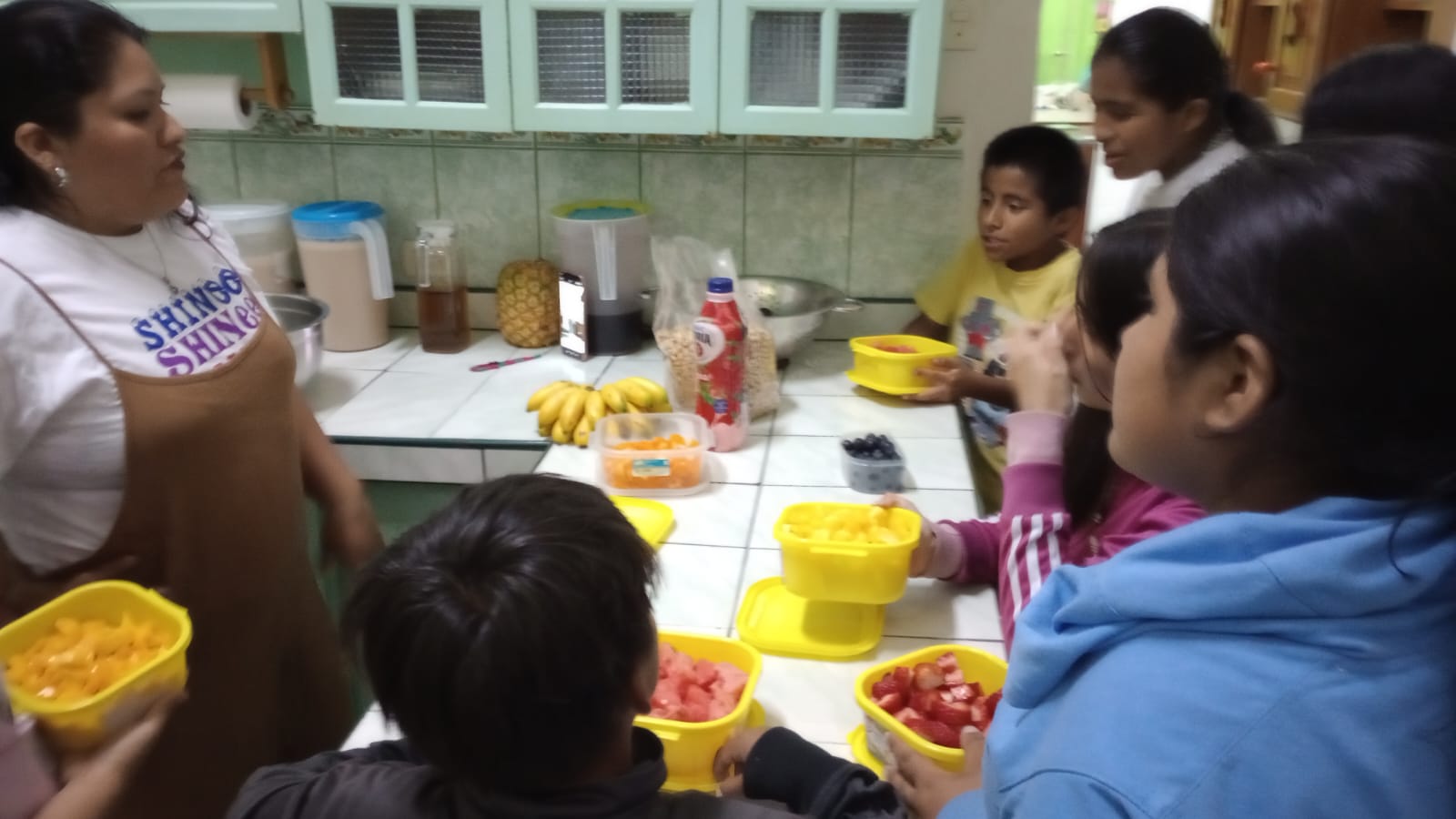 Cocina del Hogar donde se preparan las meriendas diarias